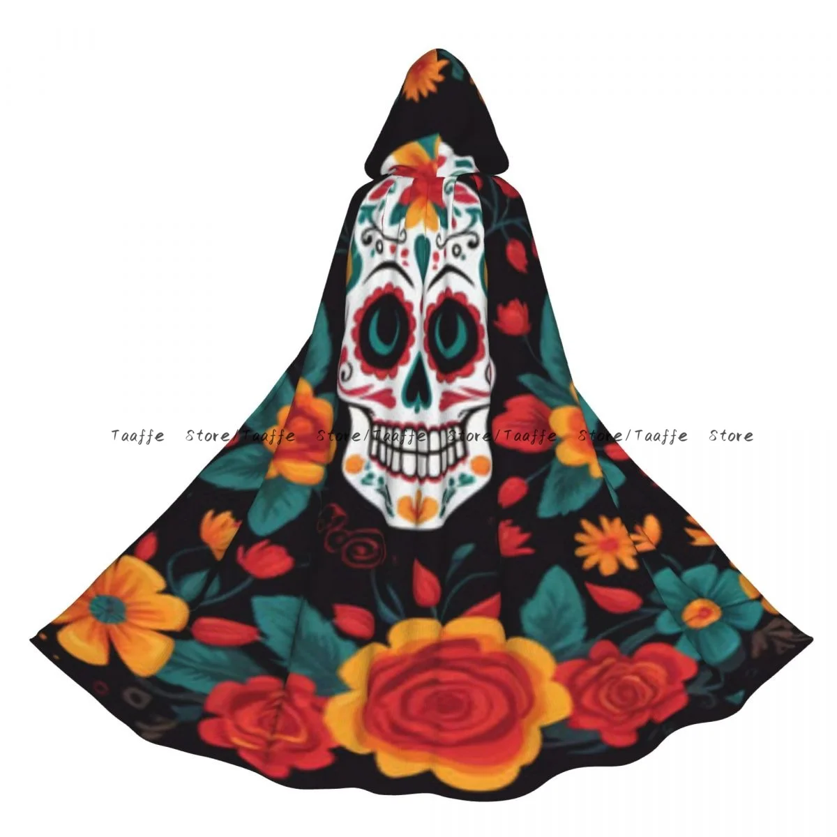 Сахарный череп с цветами, плащ ведьмы, костюм для косплея на Хэллоуин, плащ унисекс для взрослых, накидка в стиле ретро
Сахарный череп с цветами, плащ ведьмы, костюм для косплея на Хэллоуин, плащ унисекс для взрослых, накидка в стиле ретро