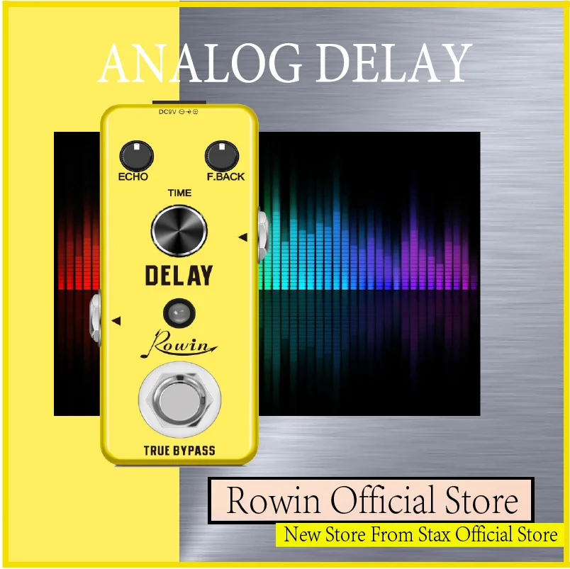 Rowin LEF-314 Guitar Delay Pedal Analog Delay Guitar Effect Pedal Switching, Fully Vintage Delay True Bypass
Rowin LEF-314 Guitar Delay Pedal Analog Delay Guitar Effect Pedal Switching, Fully Vintage Delay True Bypass