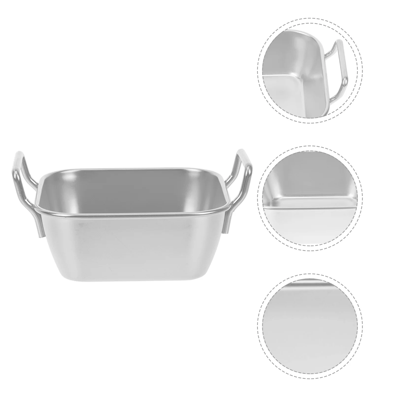 Snack Basket Portable French Fries Tray Thickened Food Barbecue Plate Fried Chicken Holder Handled Stainless Steel Tableware
Snack Basket Portable French Fries Tray Thickened Food Barbecue Plate Fried Chicken Holder Handled Stainless Steel Tableware