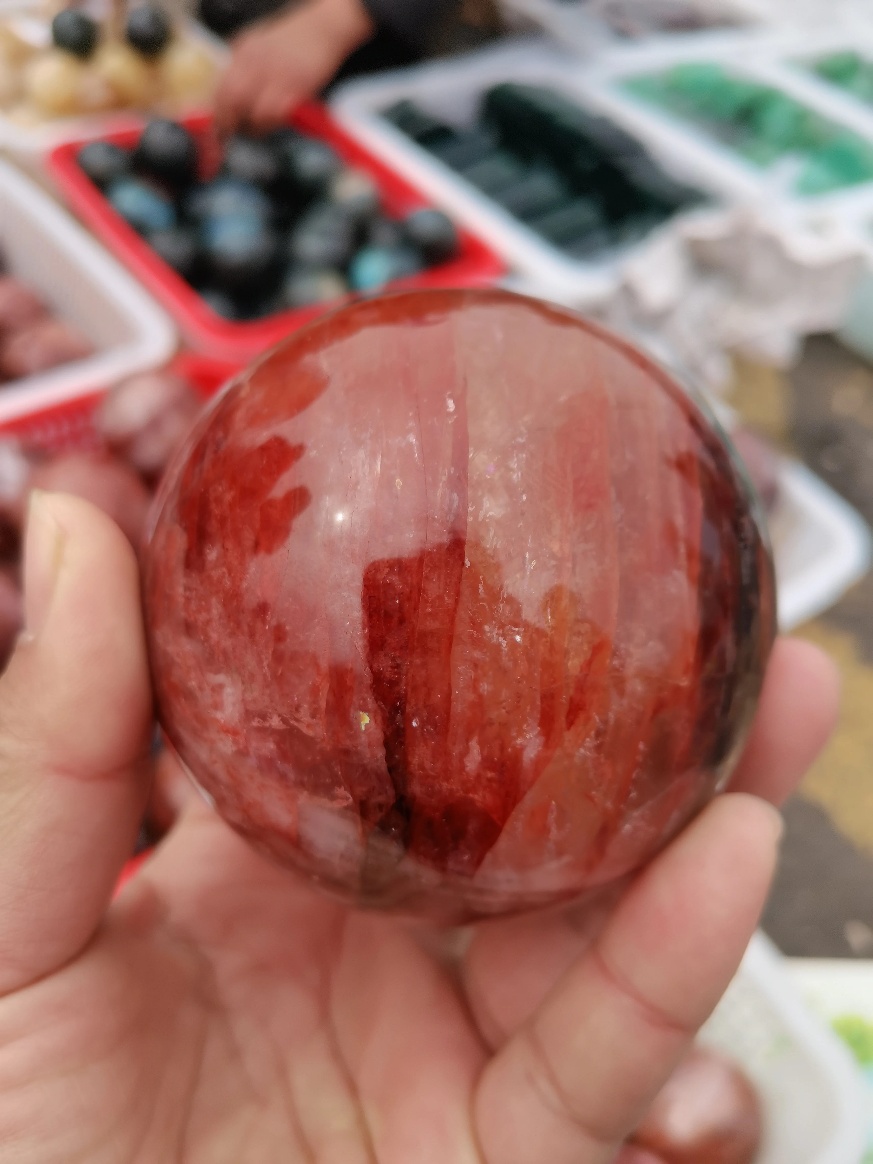 Natural Fire Quartz Sphere Crystal Home Decoration Mineralsv High Quality Ball Home Decoration Gift
Natural Fire Quartz Sphere Crystal Home Decoration Mineralsv High Quality Ball Home Decoration Gift