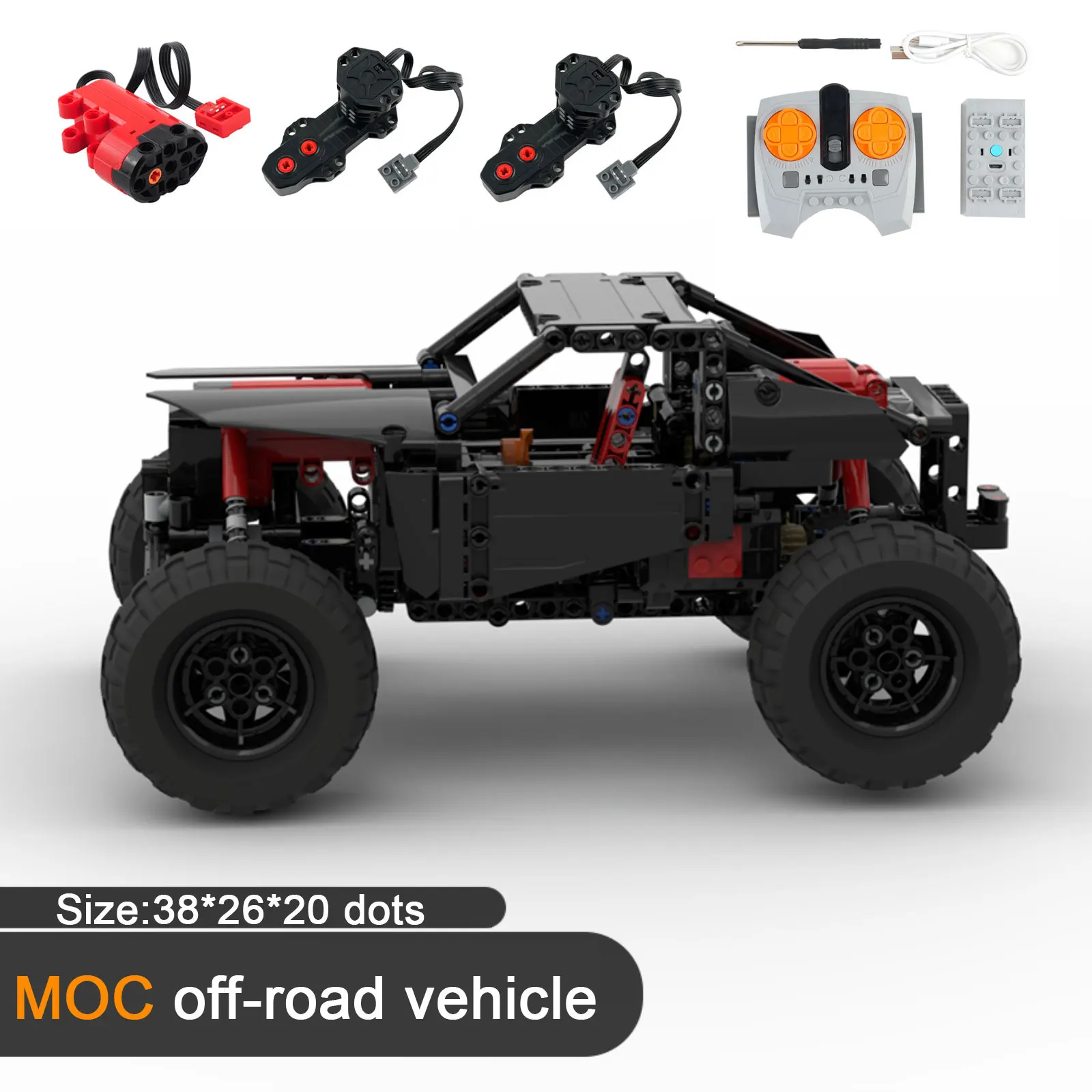 MOC 4WD Внедорожник Альпинистский автомобиль Высокая низкая скорость переключения передач Шасси Независимая подвеска RC Технические кирпичи
MOC 4WD Внедорожник Альпинистский автомобиль Высокая низкая скорость переключения передач Шасси Независимая подвеска RC Технические кирпичи