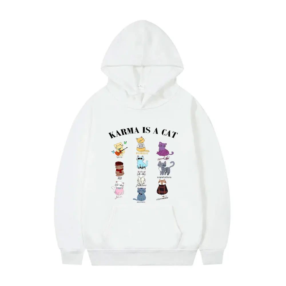 Karma Is A Cat Graphic Hoodie Men Women Fashion Oversized Sweatshirt Male Casual Fleece Cotton Hoodies Unisex Cool Streetwear
Karma Is A Cat Graphic Hoodie Men Women Fashion Oversized Sweatshirt Male Casual Fleece Cotton Hoodies Unisex Cool Streetwear