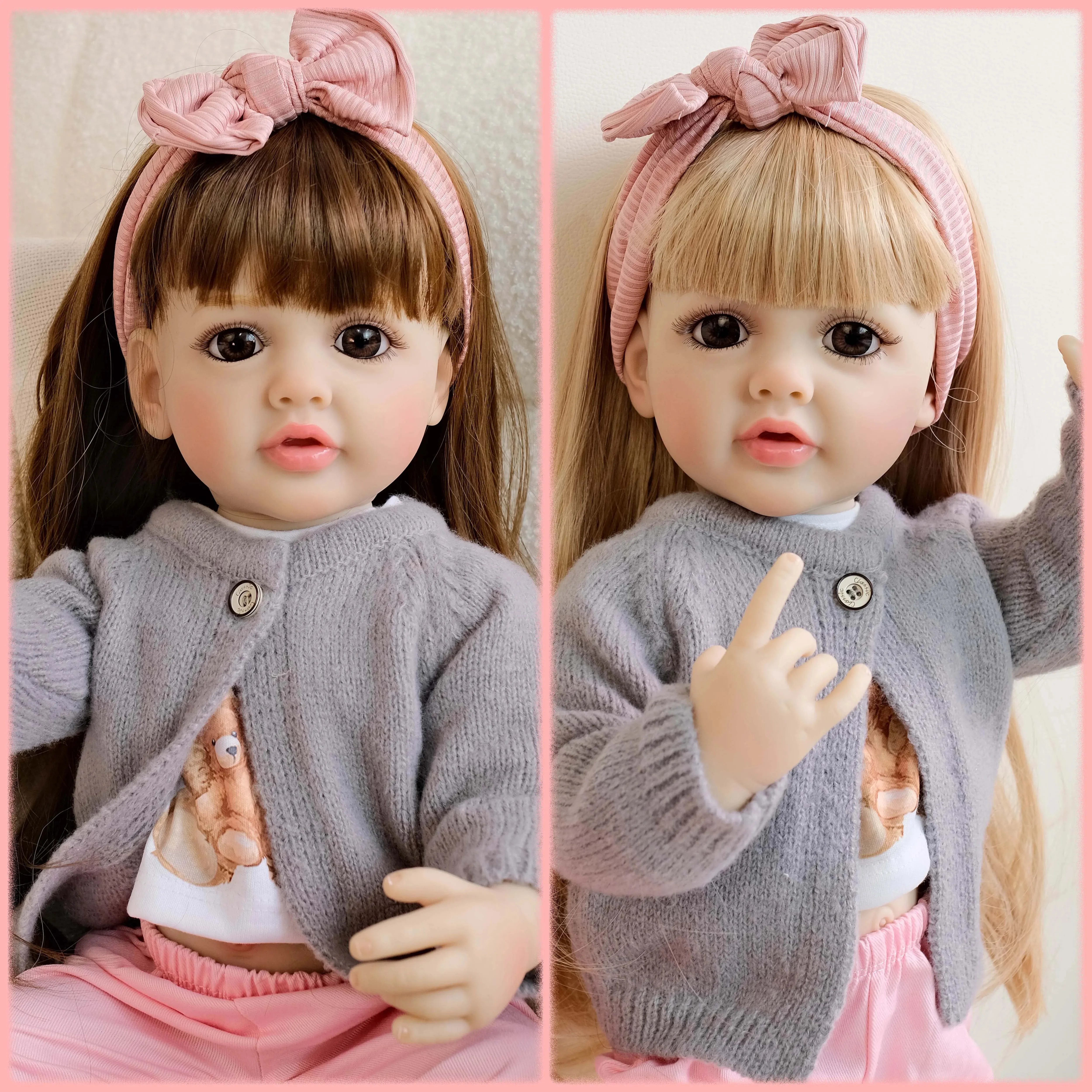 22inch Betty Soft Full Vinyl Body Lifelike Reborn Doll Pretty Princess Multiple Layers Painting Christmas Children's Gift
22inch Betty Soft Full Vinyl Body Lifelike Reborn Doll Pretty Princess Multiple Layers Painting Christmas Children's Gift