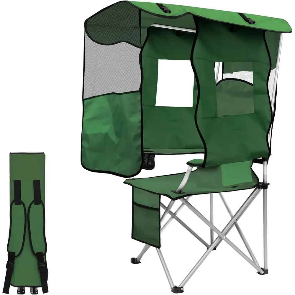 Beach Chair with Shade, olding Camping Chair Support to 330LBS, Outdoor Chair with Cup Holder & Cooler Bag or Travel Hiking
Beach Chair with Shade, olding Camping Chair Support to 330LBS, Outdoor Chair with Cup Holder & Cooler Bag or Travel Hiking