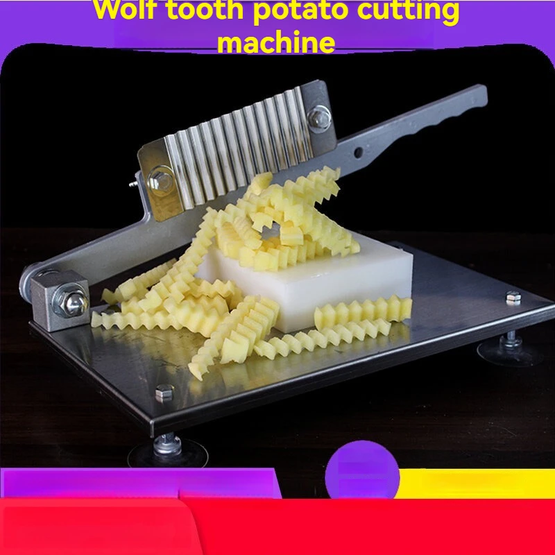 Wave Stainless Steel Corrugated Knife Wolf Tooth Potato Knife Cutter Langya Machine Cut Fancy Potato Knife
Wave Stainless Steel Corrugated Knife Wolf Tooth Potato Knife Cutter Langya Machine Cut Fancy Potato Knife