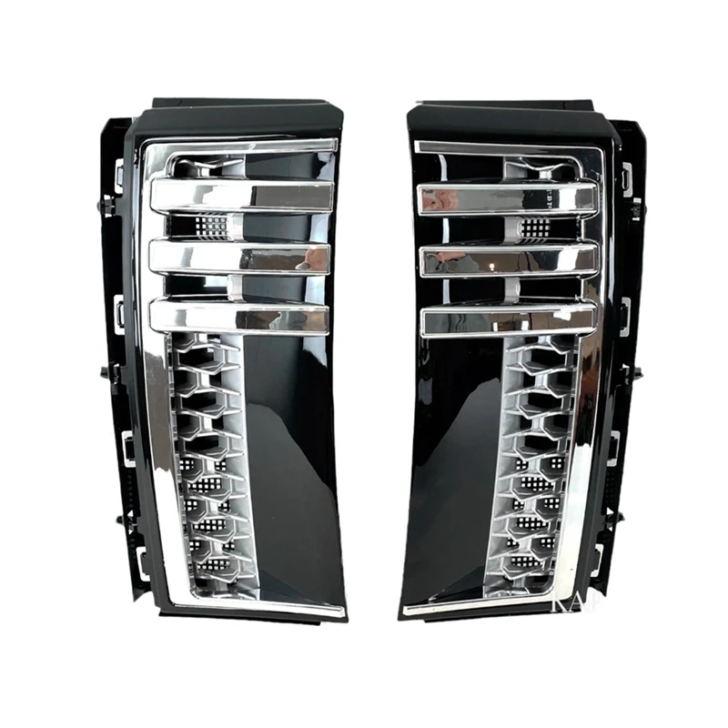 1 Pair Car Fender Mesh Side Vent Grille Trim Black & Silver Plastic For Land Rover Range Rover L322 2003-2012
1 Pair Car Fender Mesh Side Vent Grille Trim Black & Silver Plastic For Land Rover Range Rover L322 2003-2012