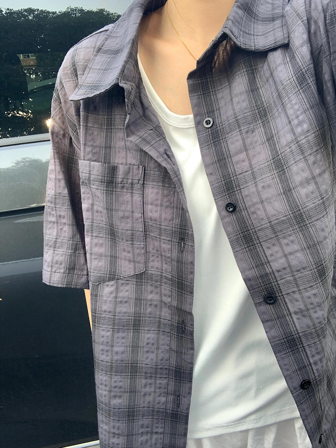 ay Plaid Lightweight ort Sve Men's irt Summer Texture Breathable Sun Protection Outerwear Cleanfit f Sve Top
ay Plaid Lightweight ort Sve Men's irt Summer Texture Breathable Sun Protection Outerwear Cleanfit f Sve Top