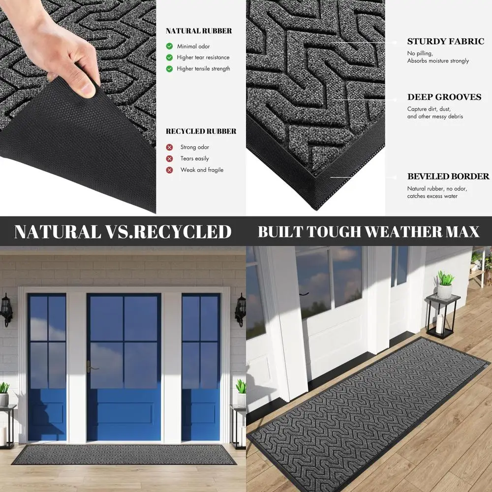 24x72 Durable Runner Mat for Indoor/Outdoor Use, Ideal for High Traffic Areas, Easy Maintenance, Grey Tones
24x72 Durable Runner Mat for Indoor/Outdoor Use, Ideal for High Traffic Areas, Easy Maintenance, Grey Tones