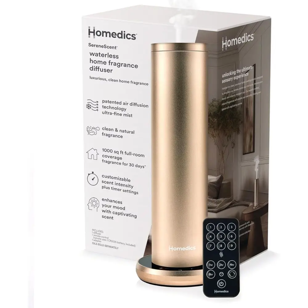 SereneScent Waterlential Oil Diuser, Home ragrance Scent Diuser or Large Rooms, No Water Needed, Patented Air Diusion Technology
SereneScent Waterlential Oil Diuser, Home ragrance Scent Diuser or Large Rooms, No Water Needed, Patented Air Diusion Technology