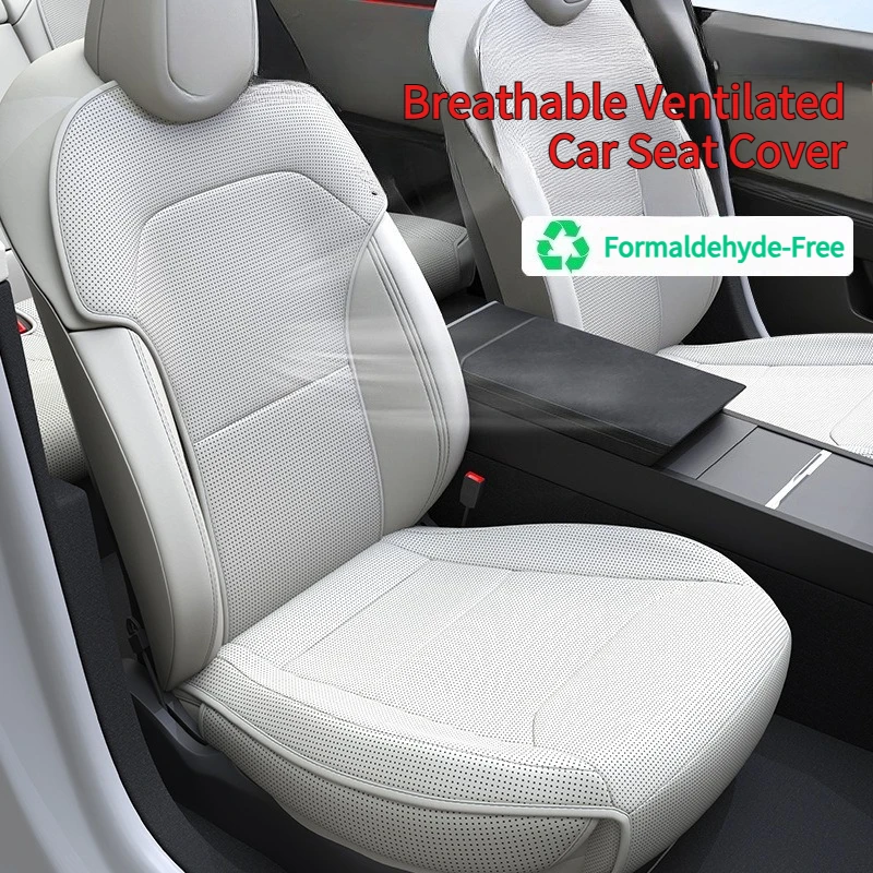 Breathable Ventilated Nappa Leather Seat Cover for Tesla Model Y Juniper 2025+ Model 3 Highland 2024+ Driver Side Car Cushion
Breathable Ventilated Nappa Leather Seat Cover for Tesla Model Y Juniper 2025+ Model 3 Highland 2024+ Driver Side Car Cushion