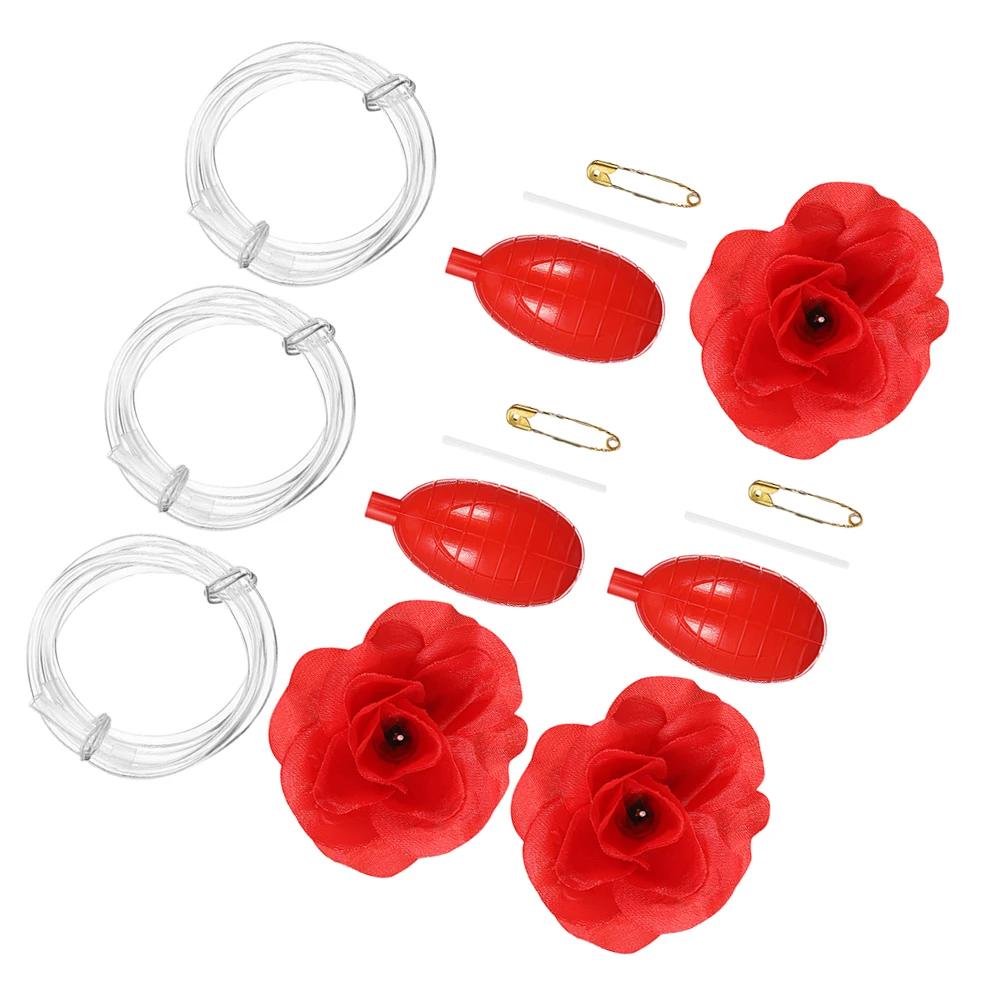 3Pcs Prank Squirting Rose Pin Reusable Fake Flower Brooch Party Halloween Office Fun Water Flower Toys
3Pcs Prank Squirting Rose Pin Reusable Fake Flower Brooch Party Halloween Office Fun Water Flower Toys