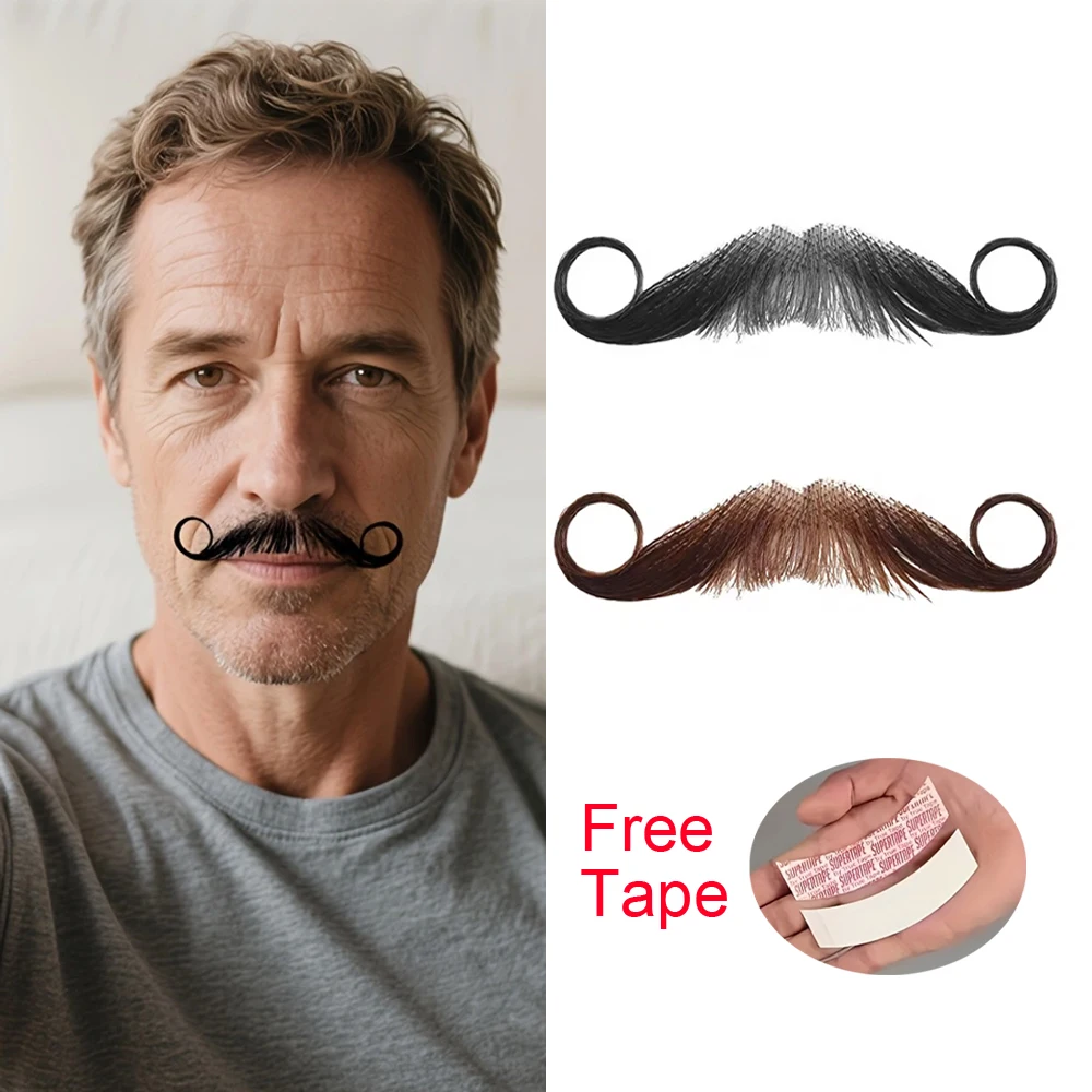 Fake Beard 100% Real Human Hair Lace Base Realistic Look costume #26 Brown With Tape Reusable Men's Fake Beard Father's Day
Fake Beard 100% Real Human Hair Lace Base Realistic Look costume #26 Brown With Tape Reusable Men's Fake Beard Father's Day