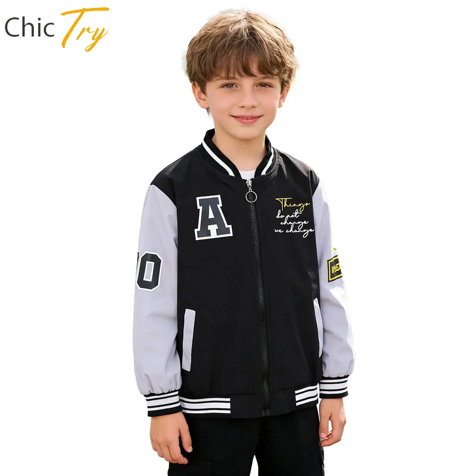 Children's Baseball Jacket Boys Football Basketball Games Workout Costume Kids Fashion Long Sleeve Coat Outerwear Sportswear
Children's Baseball Jacket Boys Football Basketball Games Workout Costume Kids Fashion Long Sleeve Coat Outerwear Sportswear