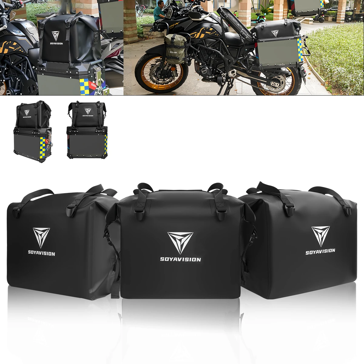 SOYAVISION Универсальная задняя сумка для мотоцикла, хвостовая сумка, алюминиевая сумка-вкладыш для багажника, ящик для инструментов, внутренняя упаковка для BMW R1300 R1200 ADV
SOYAVISION Универсальная задняя сумка для мотоцикла, хвостовая сумка, алюминиевая сумка-вкладыш для багажника, ящик для инструментов, внутренняя упаковка для BMW R1300 R1200 ADV