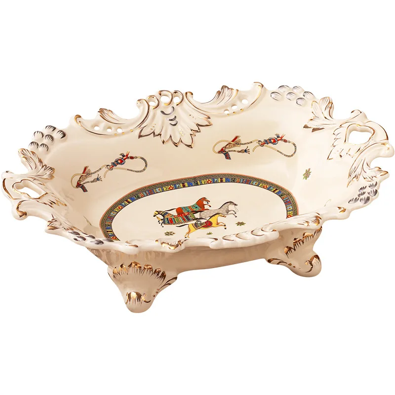 DSA ceramic fruit plate living room luxury light luxury high-end fruit plate restaurant hotel dried plate decoration ornament
DSA ceramic fruit plate living room luxury light luxury high-end fruit plate restaurant hotel dried plate decoration ornament