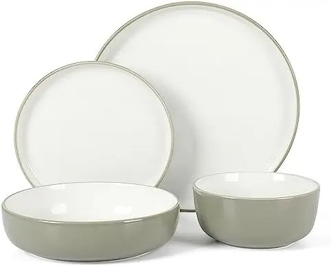 Sur La Table 16-Pc Grey/White Porcelain Dinnerware Set
Sur La Table 16-Pc Grey/White Porcelain Dinnerware Set