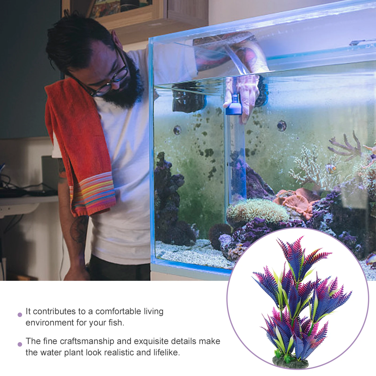 Artificial Aquarium Plants Decorative Water Grass for Fish Tank L scaping Vivid Underwater Scene Pet Supplies Lightweight
Artificial Aquarium Plants Decorative Water Grass for Fish Tank L scaping Vivid Underwater Scene Pet Supplies Lightweight