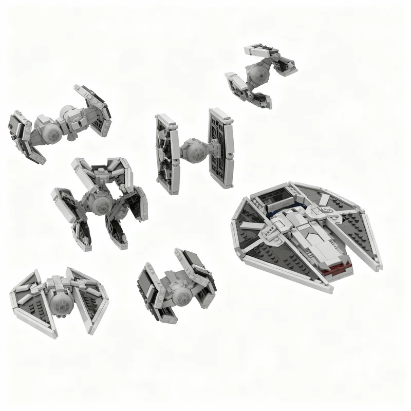 1446PCS MOC Space Battle Sienars Pride Complete Tie Starfighter Bundle Squadron Scale Model DIY Assembly Building Blocks Gift
1446PCS MOC Space Battle Sienars Pride Complete Tie Starfighter Bundle Squadron Scale Model DIY Assembly Building Blocks Gift