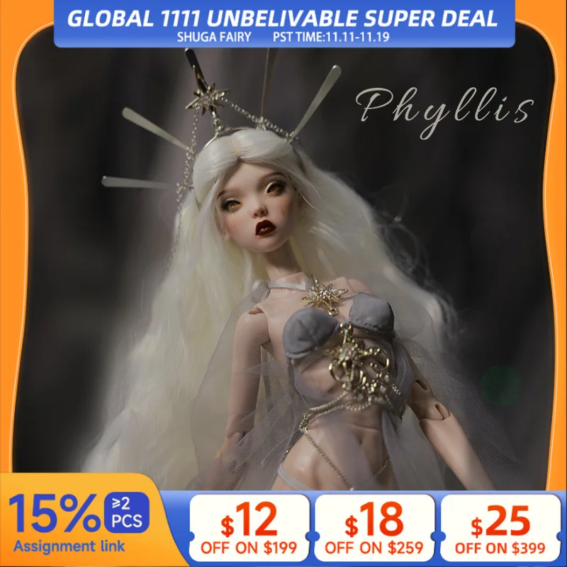 Phyllis Doll BJD 1/4 Special Resin Doll Lingerie Show Model Doll Movable Joints fullset professional makeup Toys
Phyllis Doll BJD 1/4 Special Resin Doll Lingerie Show Model Doll Movable Joints fullset professional makeup Toys