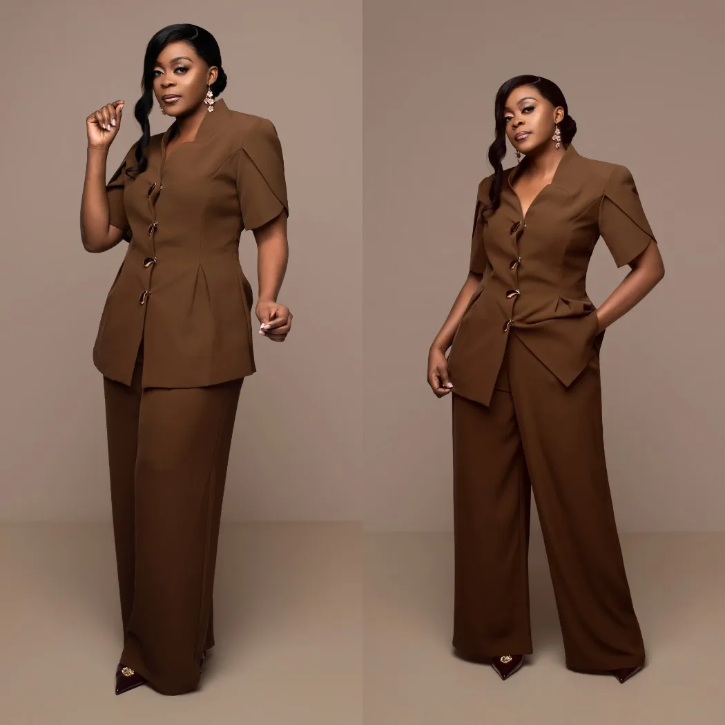 Women's Dresses Suit Gowns Elegant Single-Breasted Jacket Coat And Pants For Female Satin 2 Pieces Suit Customized W6231
Women's Dresses Suit Gowns Elegant Single-Breasted Jacket Coat And Pants For Female Satin 2 Pieces Suit Customized W6231