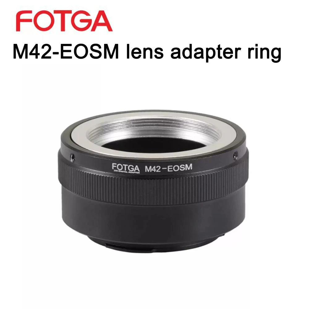 FOTGA M42-EOSM Lens Adapter Ring For M42 42 mm Lens For Canon EOS M EF-M M2 M3 M5 M5II M6 M10 M50 M50II M100 mirrorless camera
FOTGA M42-EOSM Lens Adapter Ring For M42 42 mm Lens For Canon EOS M EF-M M2 M3 M5 M5II M6 M10 M50 M50II M100 mirrorless camera