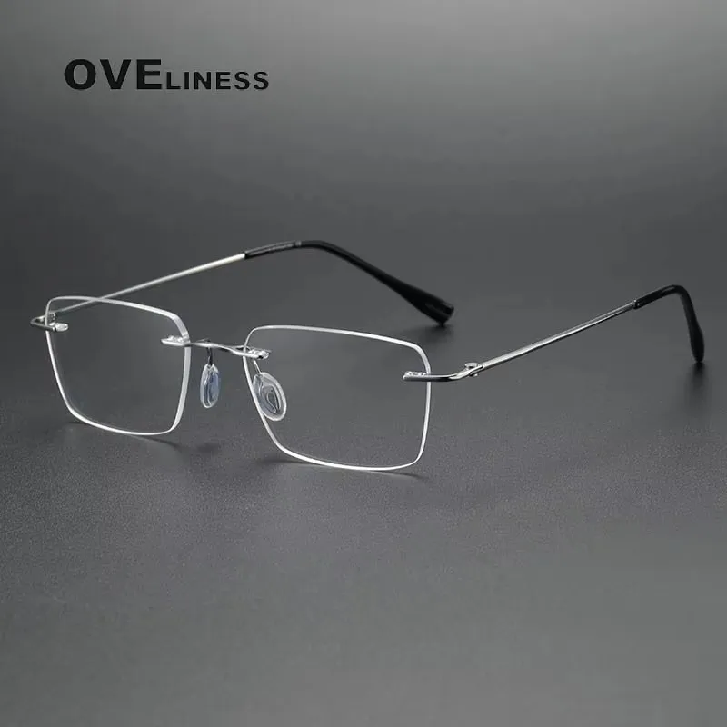 2026 pure Titanium Glasses Frame Men Women Rimless Square Eyeglasses frames Eyewear Ultralight Spectacles
2026 pure Titanium Glasses Frame Men Women Rimless Square Eyeglasses frames Eyewear Ultralight Spectacles