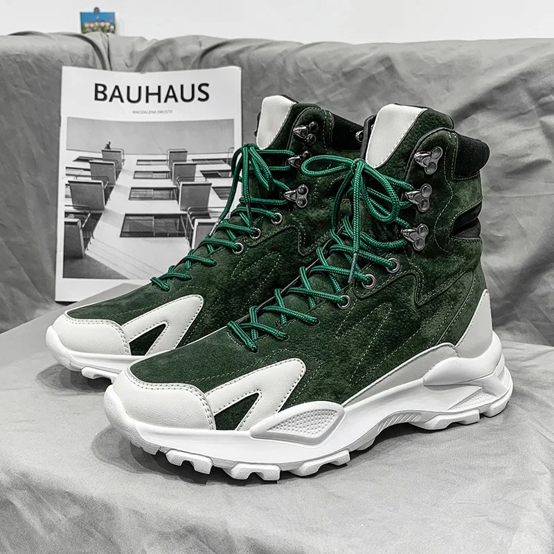 Осень 202, высокие мужские туфли, индивидуальные повседневные кроссовки в европейском стиле, мужские нескользящие уличные кроссовки для скейтбординга для мужчин
Осень 202, высокие мужские туфли, индивидуальные повседневные кроссовки в европейском стиле, мужские нескользящие уличные кроссовки для скейтбординга для мужчин