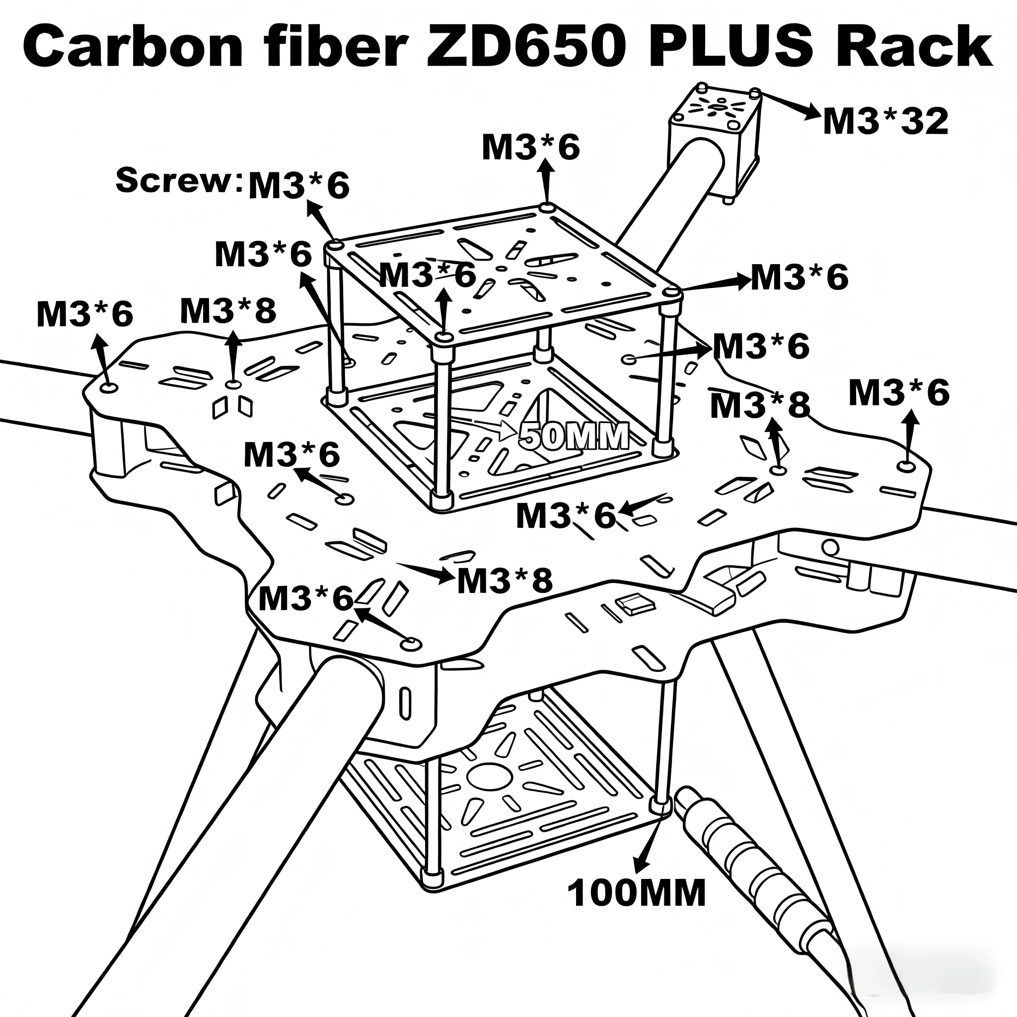 B-CUBE ZD650 PLUS 650mm Ardupilot Pixhawk Carbon fiber Quadcopter Frame FPV Quad with Carbon Fiber Landing Skid Motor ESC 40A
B-CUBE ZD650 PLUS 650mm Ardupilot Pixhawk Carbon fiber Quadcopter Frame FPV Quad with Carbon Fiber Landing Skid Motor ESC 40A