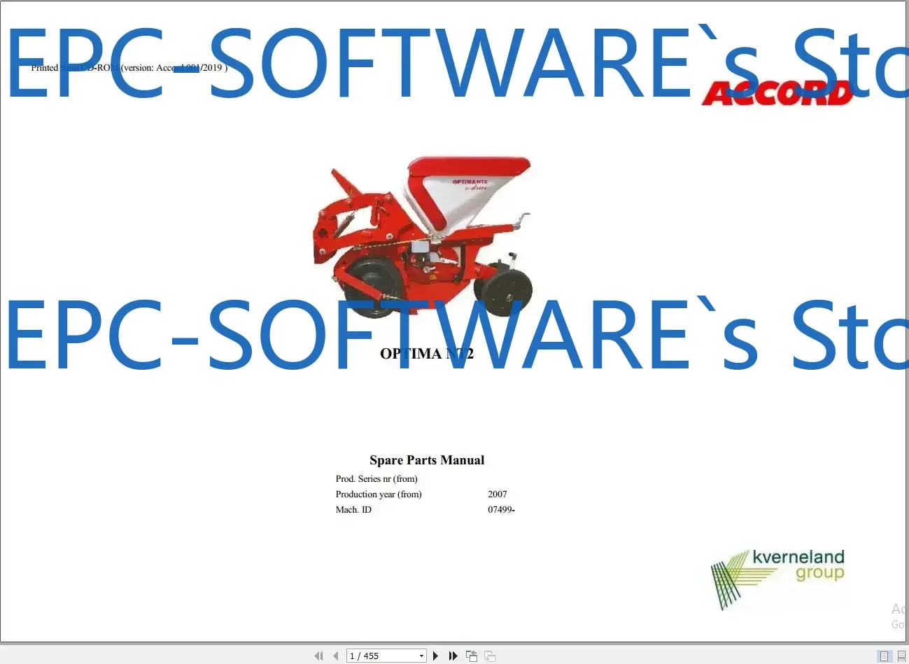 EPC-SOFTWARE Accord Agricultural 3,17 ГБ PDF Запасные части Руководство 2019
EPC-SOFTWARE Accord Agricultural 3,17 ГБ PDF Запасные части Руководство 2019