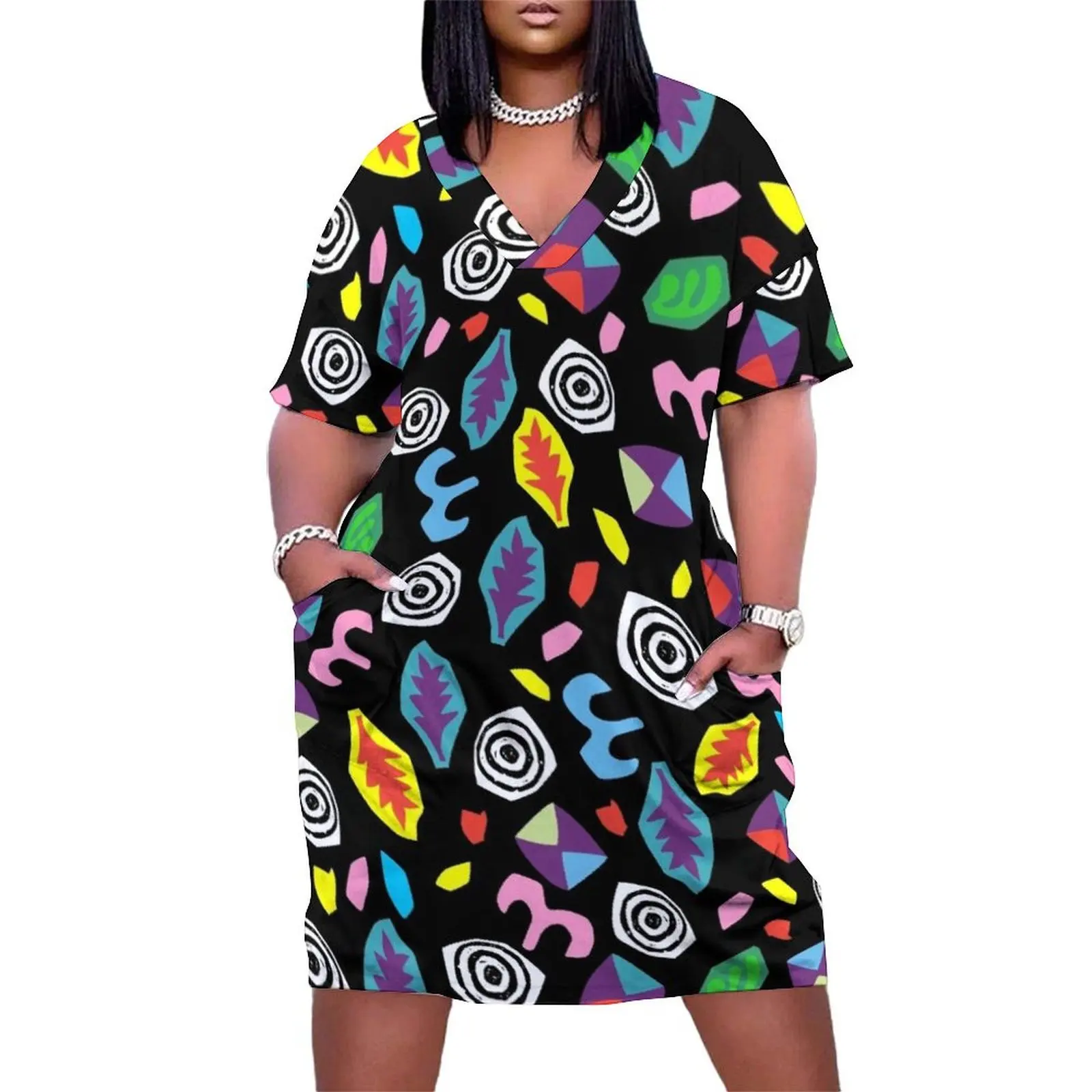 80s Romper (larger print) Loose Pocket Dress dresses summer wedding dresses for woman
80s Romper (larger print) Loose Pocket Dress dresses summer wedding dresses for woman