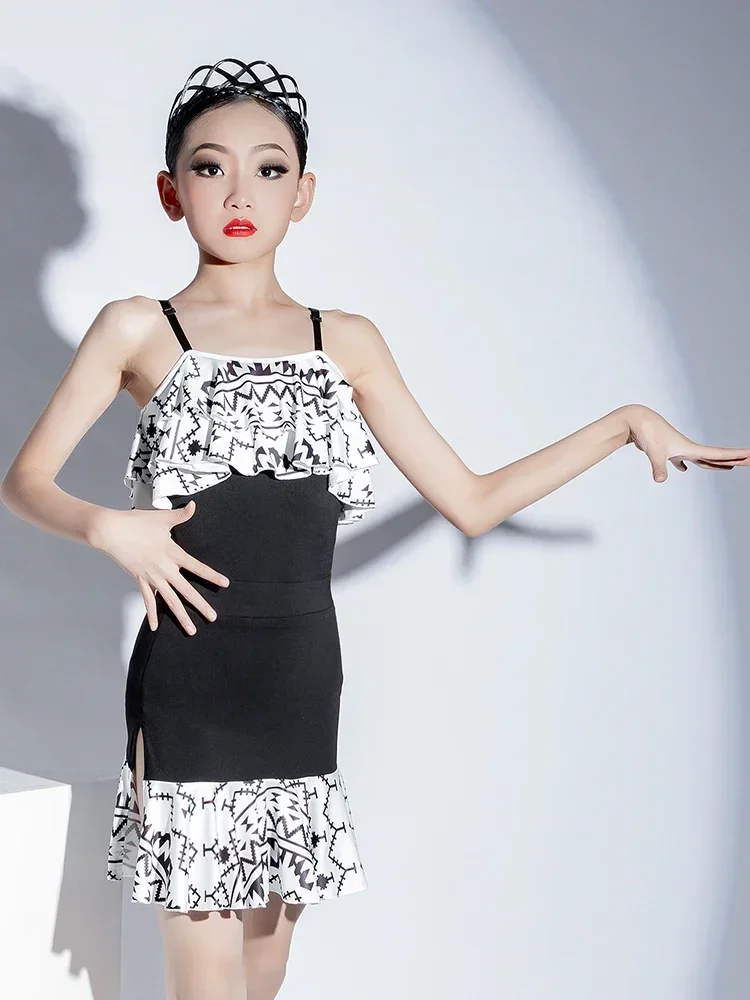 Child Rumba Samba Tango Latin Dance Dress Summer Girl Ballroom Dance Professional Practice Performance Competition Costume
Child Rumba Samba Tango Latin Dance Dress Summer Girl Ballroom Dance Professional Practice Performance Competition Costume