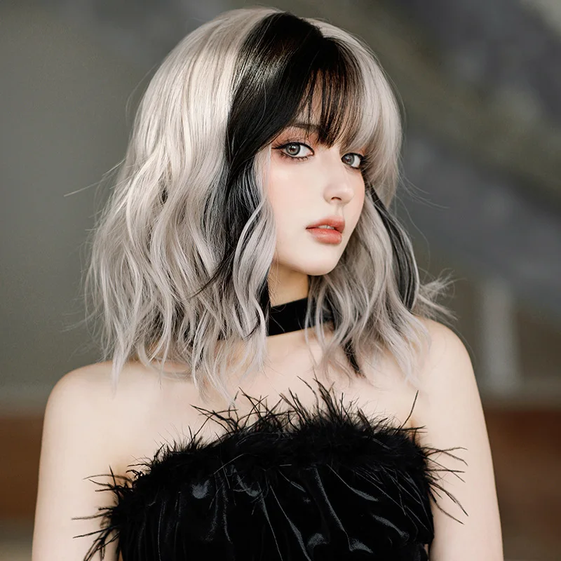 Synthetic Short Curly Gray Pink Wig Full Head Party Date Daily Fashion Celebrity Trendy Hairpiece
Synthetic Short Curly Gray Pink Wig Full Head Party Date Daily Fashion Celebrity Trendy Hairpiece