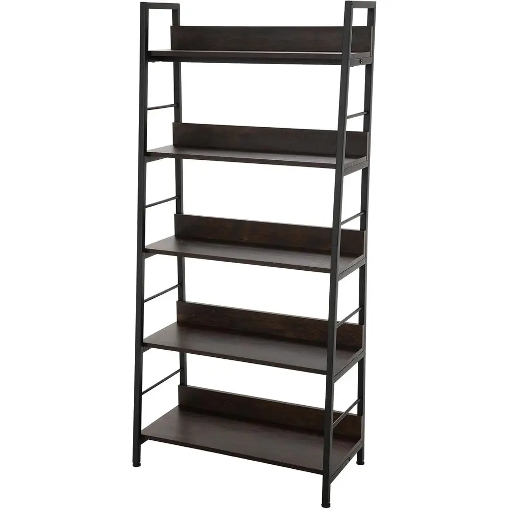 5-Tier Ladder Bookshelf - Industrial Style Wood and Metal, Plant Stand, Storage Rack for Home Decor, Walnut
5-Tier Ladder Bookshelf - Industrial Style Wood and Metal, Plant Stand, Storage Rack for Home Decor, Walnut