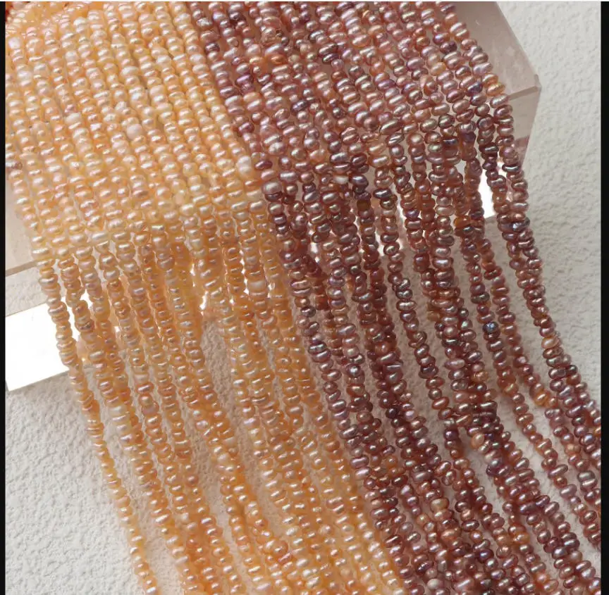 3mm Purple Pink Small Pearl Natural Freshwater Pearl Loose Beads for Jewelry Making DIY Necklace Bracelet Accessories
3mm Purple Pink Small Pearl Natural Freshwater Pearl Loose Beads for Jewelry Making DIY Necklace Bracelet Accessories