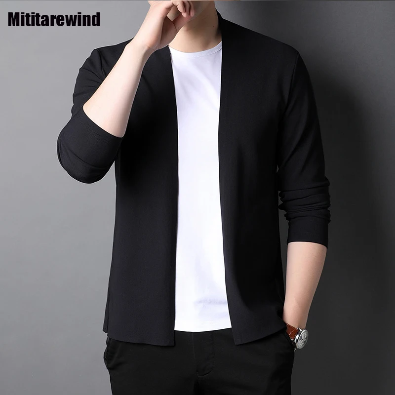 Spring Autumn New Mens Cardigan Youth Daily Casual Thin Jacket V-neck Slim Solid Knitwears Simple Korean Fashion Men Clothing
Spring Autumn New Mens Cardigan Youth Daily Casual Thin Jacket V-neck Slim Solid Knitwears Simple Korean Fashion Men Clothing