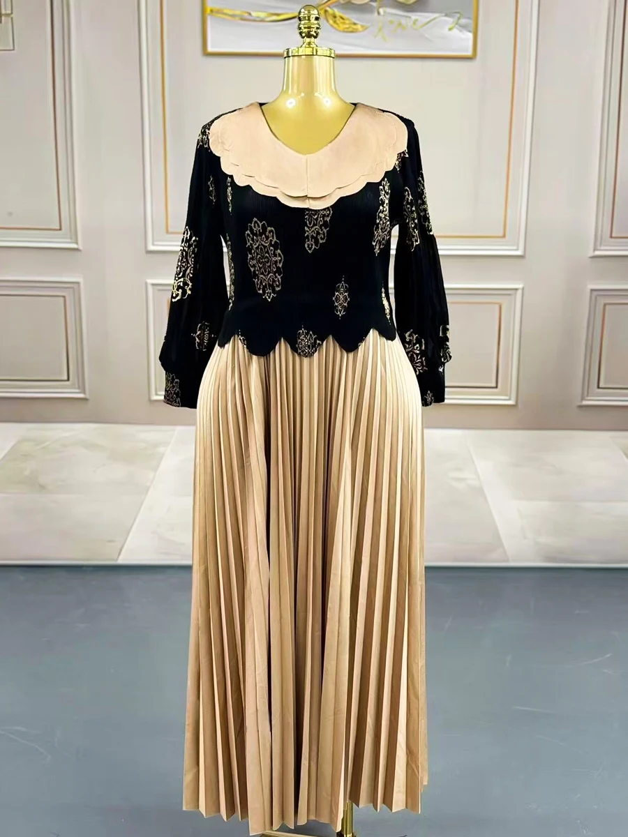 Plus Size Evening Dress For Women Luxury Elegant Party Prom Gowns Miyake Pleated Long Sleeve Dresses Female Summer Clothes 2025
Plus Size Evening Dress For Women Luxury Elegant Party Prom Gowns Miyake Pleated Long Sleeve Dresses Female Summer Clothes 2025