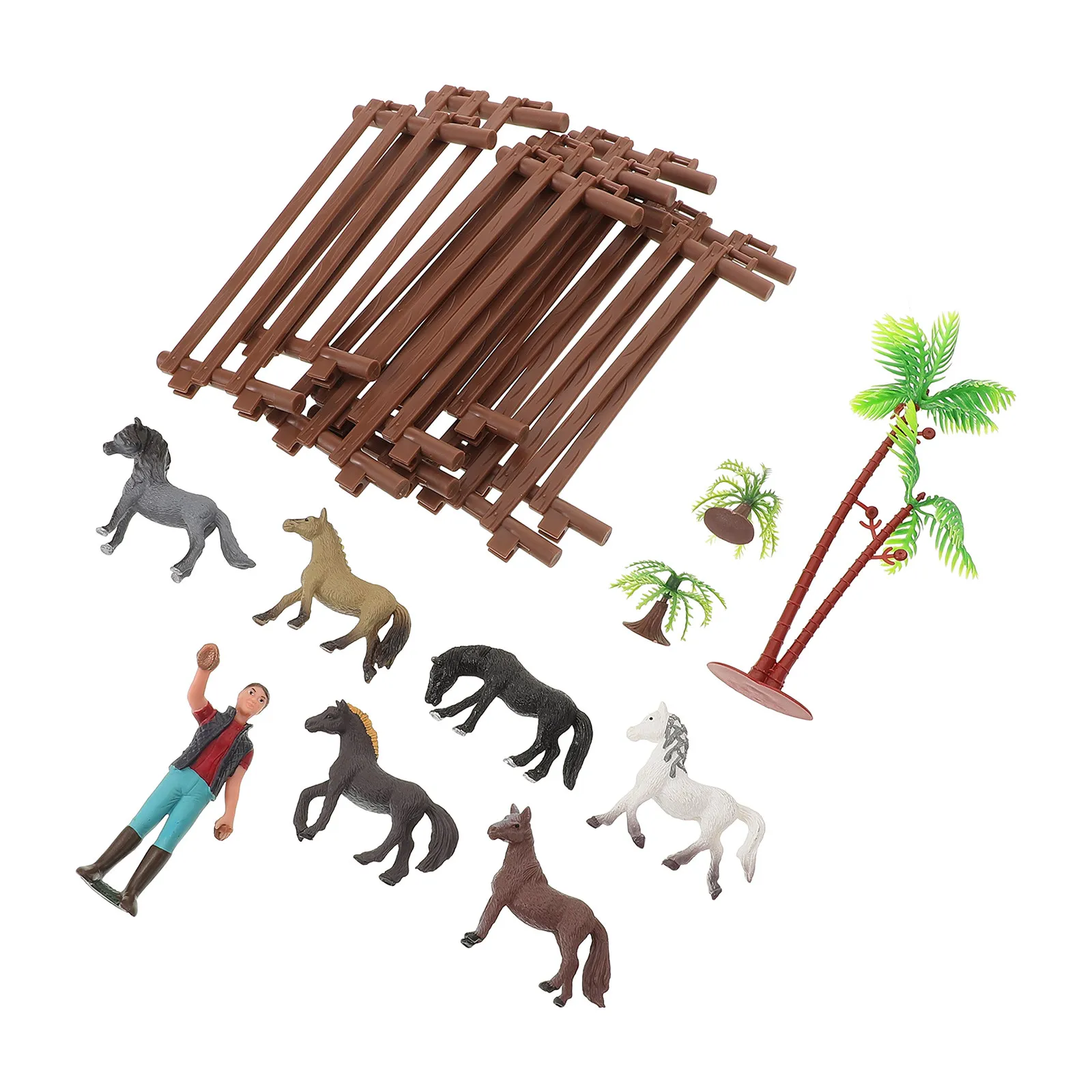 1Set Miniature Horse Stable Playset Realistic Farm Scene Creative Garden Decor Mini Plastic Fence Pretend Play Imaginative Ranch
1Set Miniature Horse Stable Playset Realistic Farm Scene Creative Garden Decor Mini Plastic Fence Pretend Play Imaginative Ranch