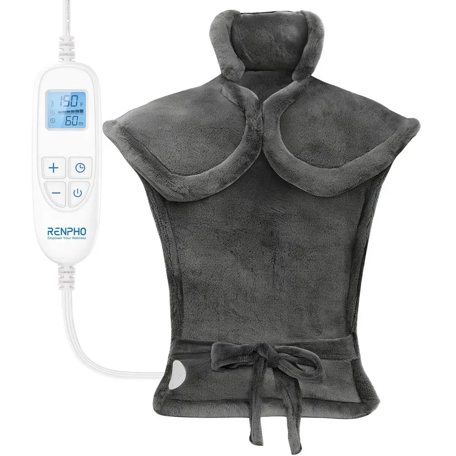 Electric Heating Pad 6 Heat Levels for Neck, Shoulder, and Back Pain Relief, Weighted Pad for Snug Fit Machine Washable,
Electric Heating Pad 6 Heat Levels for Neck, Shoulder, and Back Pain Relief, Weighted Pad for Snug Fit Machine Washable,