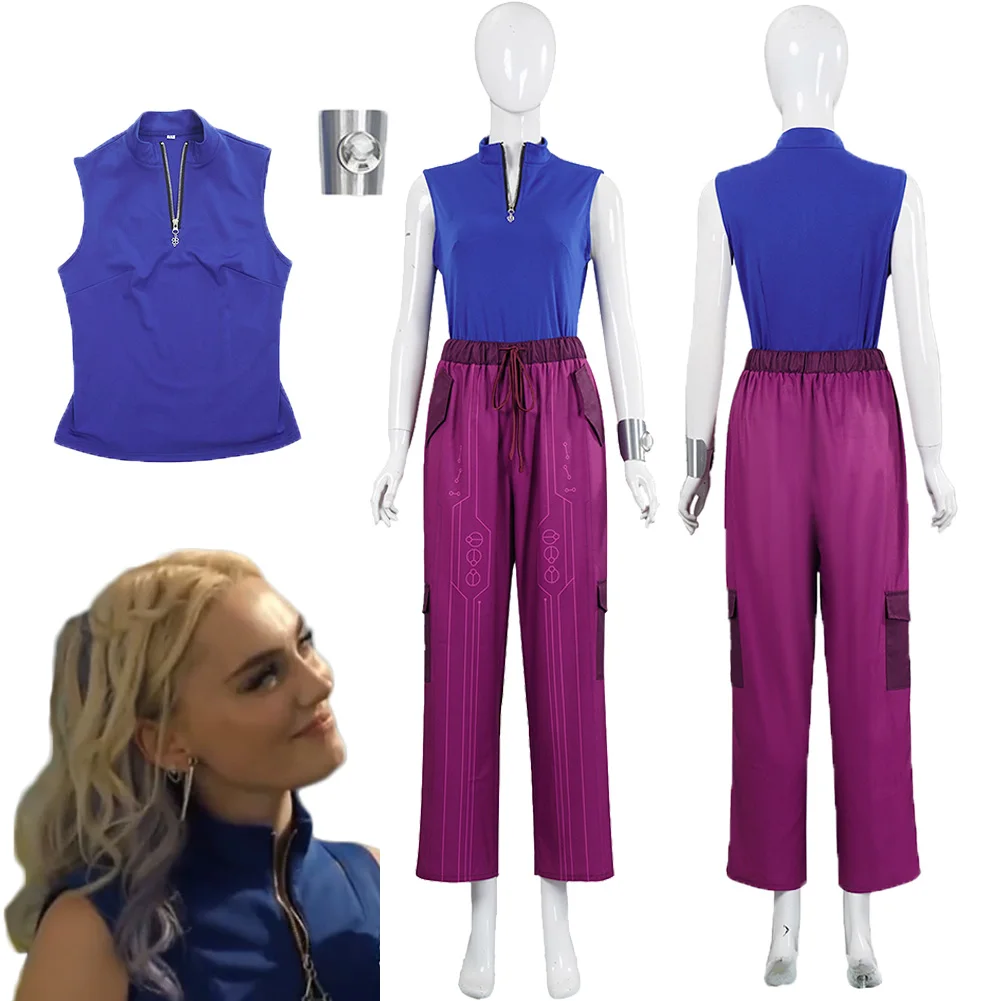 Fantasia Zombies 4 Addison Cosplay Blue Vest Top Clothing 2025 TV Disfraz Costume Women Fantasy Halloween Carnival Party Clothes
Fantasia Zombies 4 Addison Cosplay Blue Vest Top Clothing 2025 TV Disfraz Costume Women Fantasy Halloween Carnival Party Clothes