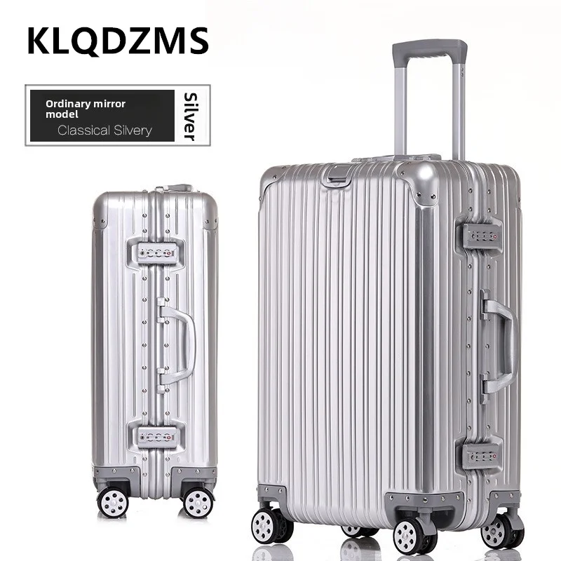 KLQDZMS Men's Suitcase Full Aluminum Magnesium Alloy Boarding Box Large Capacity Business Trolley Case 20"24"26"29 Inch Luggage
KLQDZMS Men's Suitcase Full Aluminum Magnesium Alloy Boarding Box Large Capacity Business Trolley Case 20"24"26"29 Inch Luggage