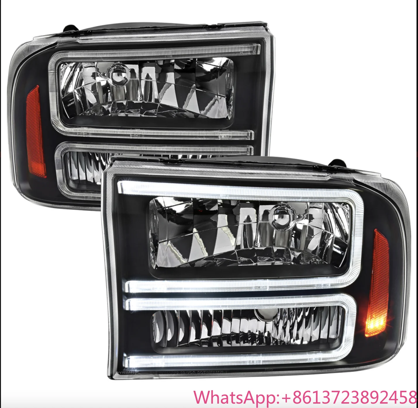 Hot-selling front light Headlights with Dual LED C-Bar FOR 1999-2004 Ford F250/F350/F450/F550/2000-2004 Excursion Euro
Hot-selling front light Headlights with Dual LED C-Bar FOR 1999-2004 Ford F250/F350/F450/F550/2000-2004 Excursion Euro