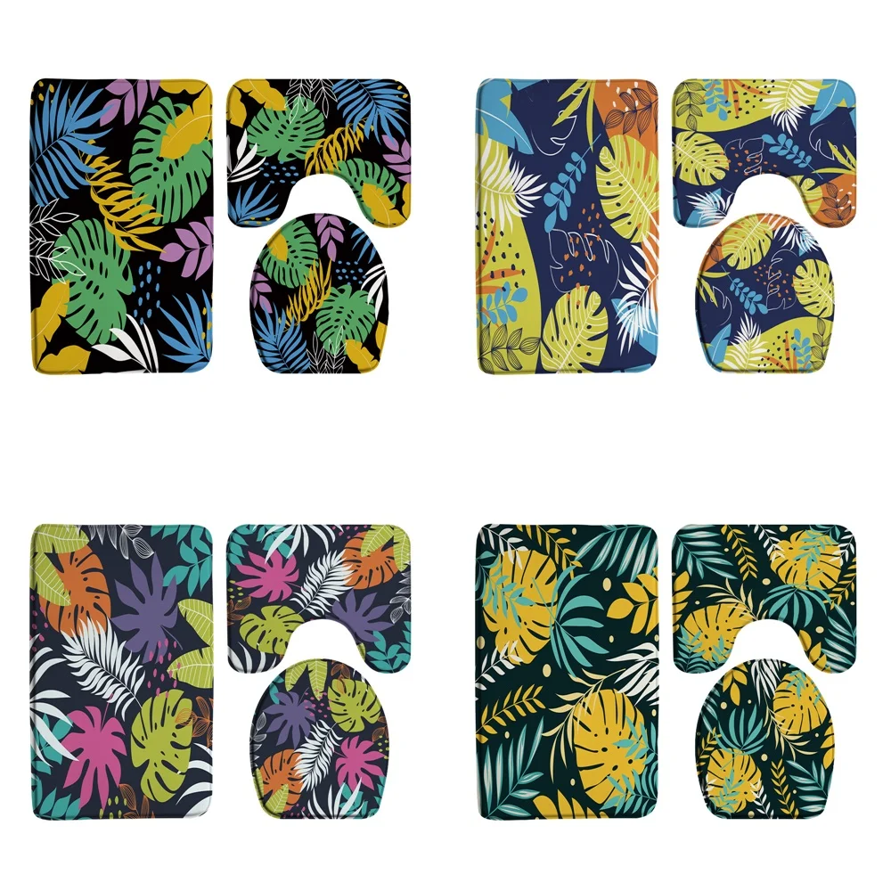 3Pcs Bohemia Abstract Leaves Bath Mat Set Plant Jungle Absorbent Bathroom Shower Rug Carpet Anti-Slip Toilet Lid Cover Washable
3Pcs Bohemia Abstract Leaves Bath Mat Set Plant Jungle Absorbent Bathroom Shower Rug Carpet Anti-Slip Toilet Lid Cover Washable