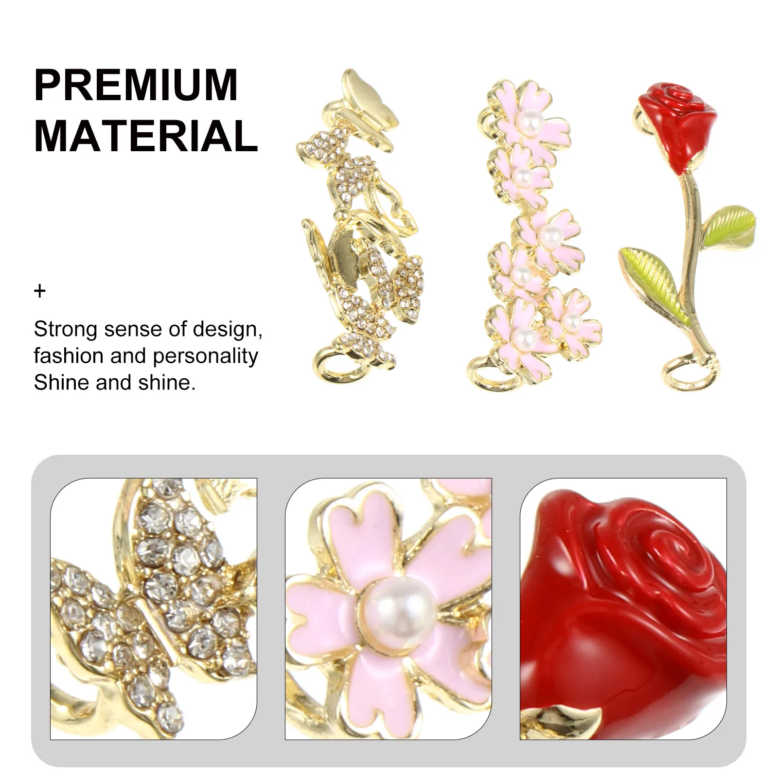 3pcs Shoelace Buckle Clips Shoe Decor Accessories Alloy Sports Shoes Decoration Bright Durable Elegant Party Daily for Friends
3pcs Shoelace Buckle Clips Shoe Decor Accessories Alloy Sports Shoes Decoration Bright Durable Elegant Party Daily for Friends