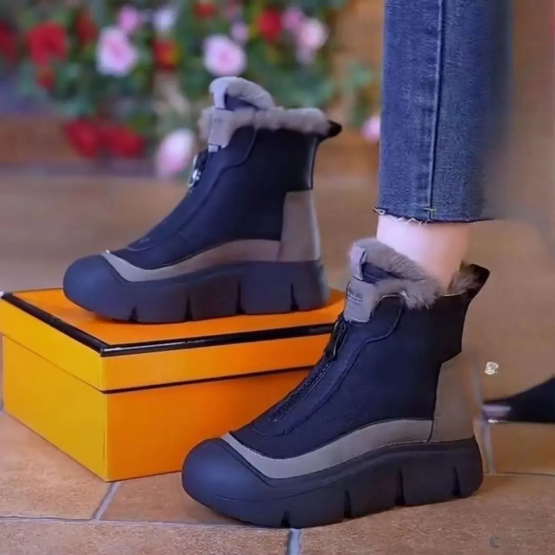 Fashionable Thickened Cotton Snow Boots Women's Casual Comfortable Anti-slip Retro Boots Short Tube Polyester Fiber
Fashionable Thickened Cotton Snow Boots Women's Casual Comfortable Anti-slip Retro Boots Short Tube Polyester Fiber