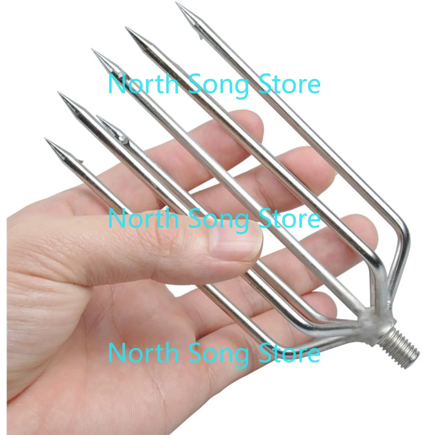 Stainless Steel Fishing Gig Gaff Hook with 8mm Screw, Harpoon Hook for Hunting Fish Flounder Frog Gig in Pond River Lake,Capable
Stainless Steel Fishing Gig Gaff Hook with 8mm Screw, Harpoon Hook for Hunting Fish Flounder Frog Gig in Pond River Lake,Capable