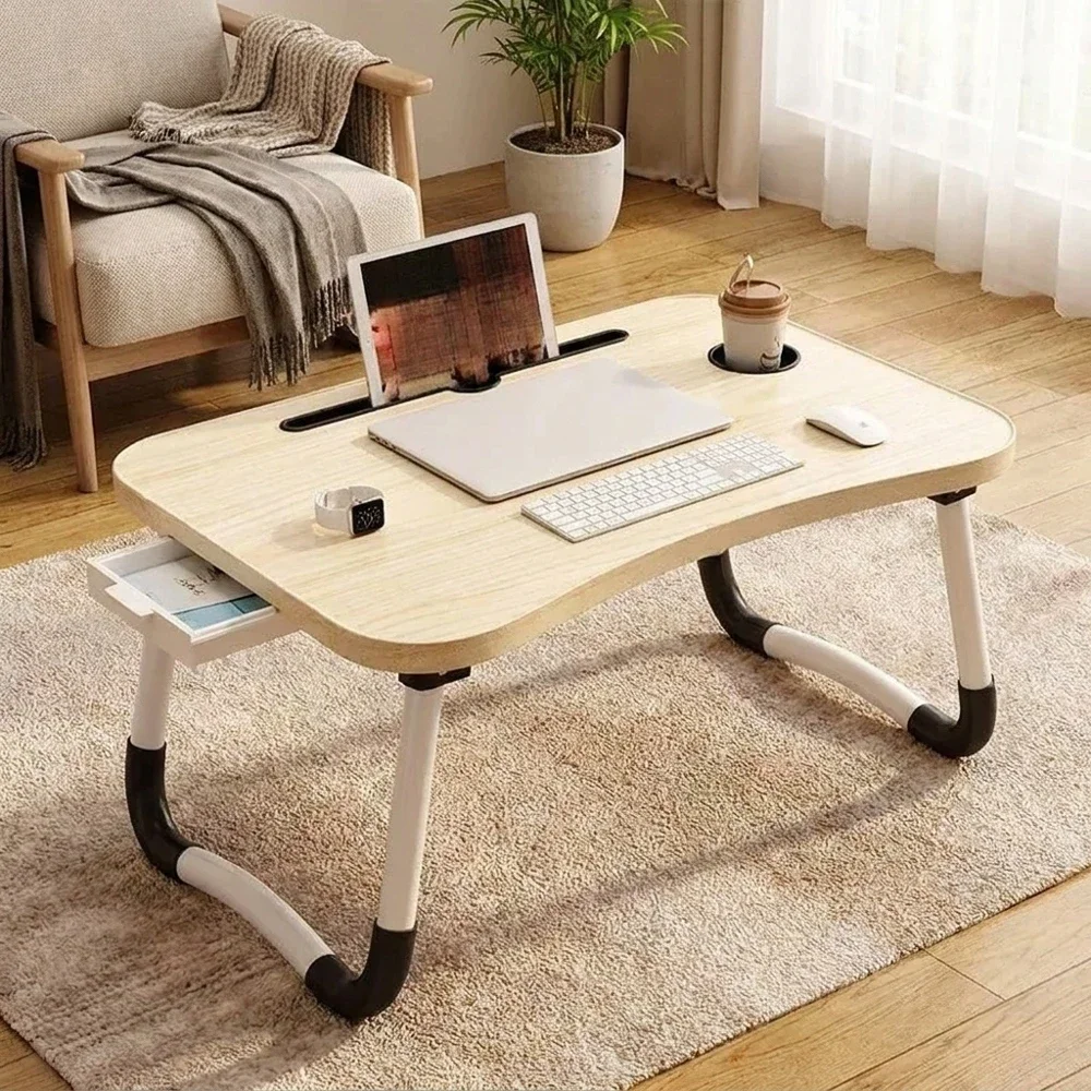 Folding Mini Bed Tray Table with Cup Holder & Drawer, Multi-functional Laptop Desk Tablet Stand, Portable Small Sitting Table fo
Folding Mini Bed Tray Table with Cup Holder & Drawer, Multi-functional Laptop Desk Tablet Stand, Portable Small Sitting Table fo