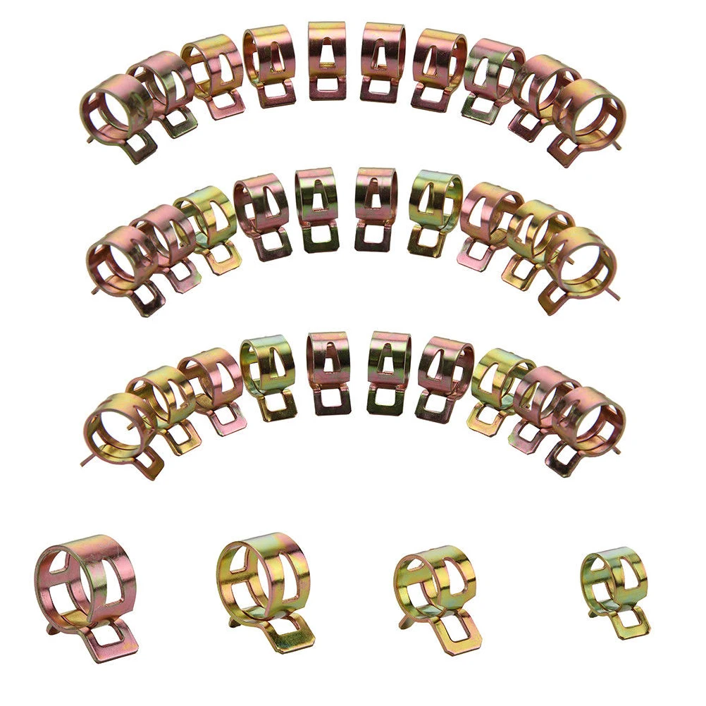 Zinc Plated Clamps Assortment Set for Gasoline Hose Hose Pipe Clamp Clip Pipe Fuel Line Spring Clips Engine Parts
Zinc Plated Clamps Assortment Set for Gasoline Hose Hose Pipe Clamp Clip Pipe Fuel Line Spring Clips Engine Parts