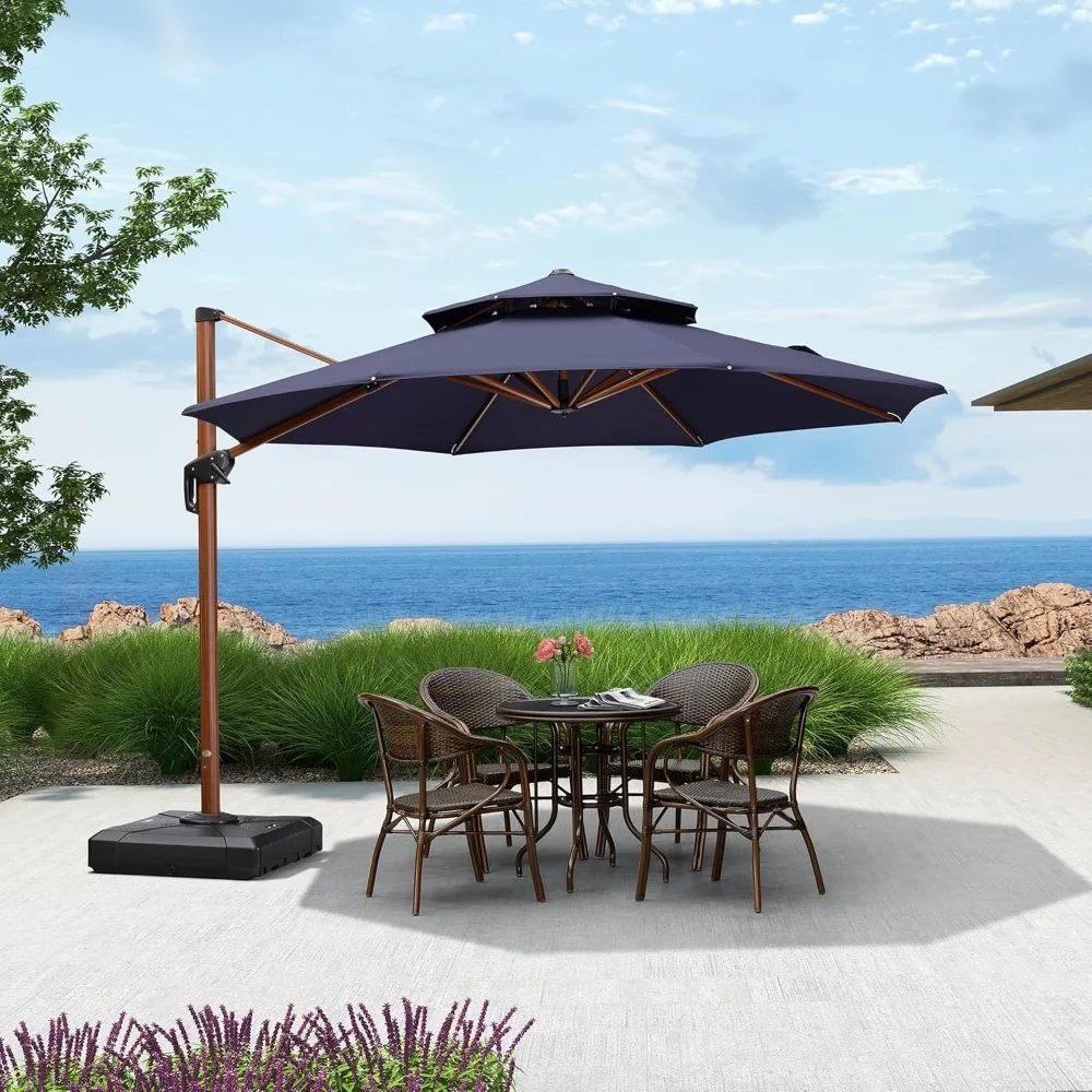 11ft Patio Umbrella Outdoor Round Umbrellas Large Cantilever Umbrella Windproof Offset Umbrellas Heavy Duty Sun, Customized
11ft Patio Umbrella Outdoor Round Umbrellas Large Cantilever Umbrella Windproof Offset Umbrellas Heavy Duty Sun, Customized
