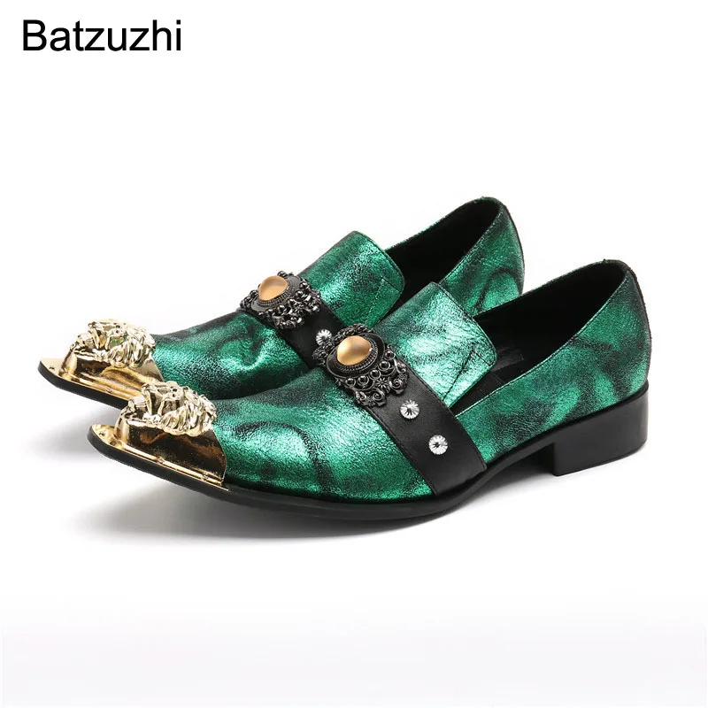 Batzuzhi Pointed Metal Toe Leather Dress Shoes Men Luxury Rock Men's Shoes Fashion Party & Wedding Shoes Chaussures Hommes,6-12
Batzuzhi Pointed Metal Toe Leather Dress Shoes Men Luxury Rock Men's Shoes Fashion Party & Wedding Shoes Chaussures Hommes,6-12