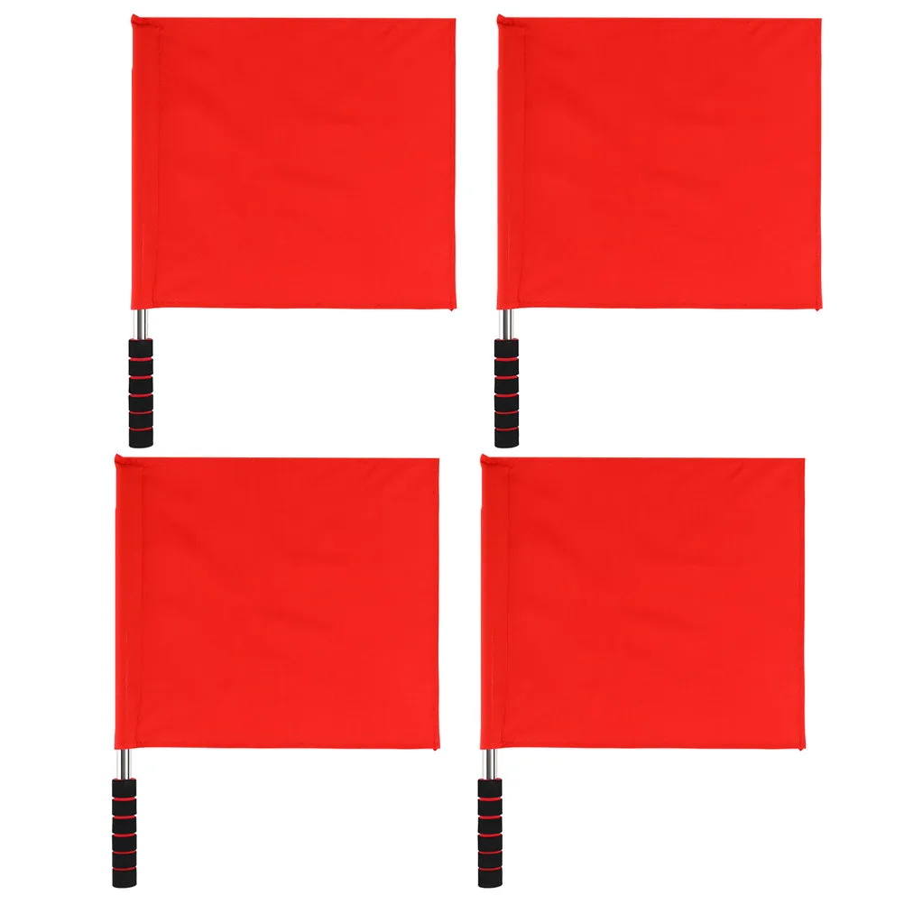 Sturdy Red Signal Flag Lightweight Cloth Stainless Steel Handle for Referees Soccer Racing Track Field Traffic Warning
Sturdy Red Signal Flag Lightweight Cloth Stainless Steel Handle for Referees Soccer Racing Track Field Traffic Warning